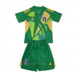Camiseta Italia Portero Nino 2024-2025 Verde