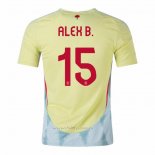Camiseta Espana Jugador Alex B. Segunda 2024