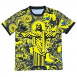 Camiseta Brasil Jesus 2024-2025 Amarillo Tailandia