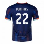 Camiseta Paises Bajos Jugador Dumfries Segunda 2024-2025