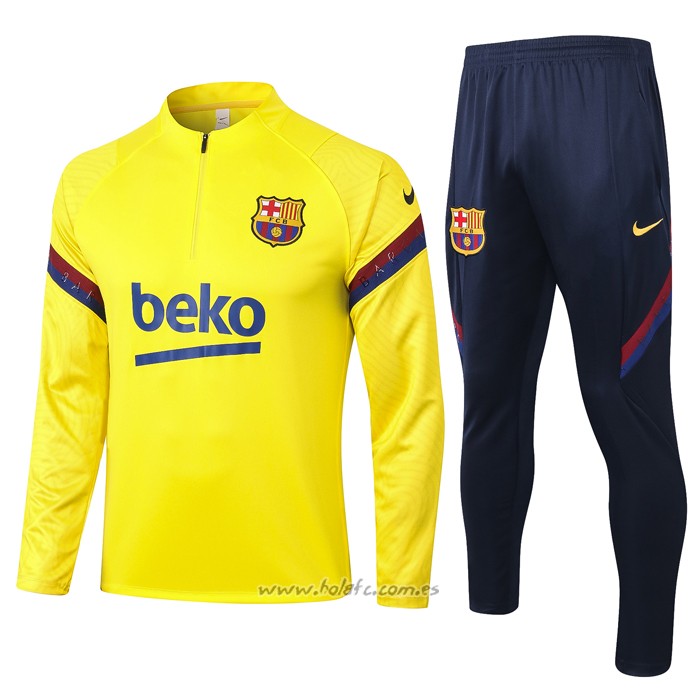 Comprar Chandal de Sudadera del Barcelona 2020-2021 Amarillo - holafc.com.es